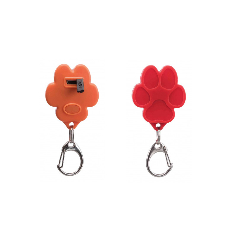 Flasher, USB, łapka,  3.5 × 4.3 cm Zawieszka świecąca dla psów