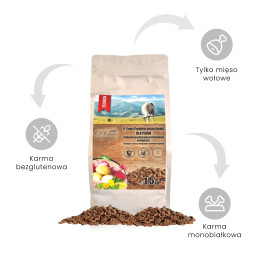 O'Canis z jagnięciny 1,5kg z prosem, kartoflami, czerwonym burakiem oraz jabłkiem sucha karma premium  dla psa
