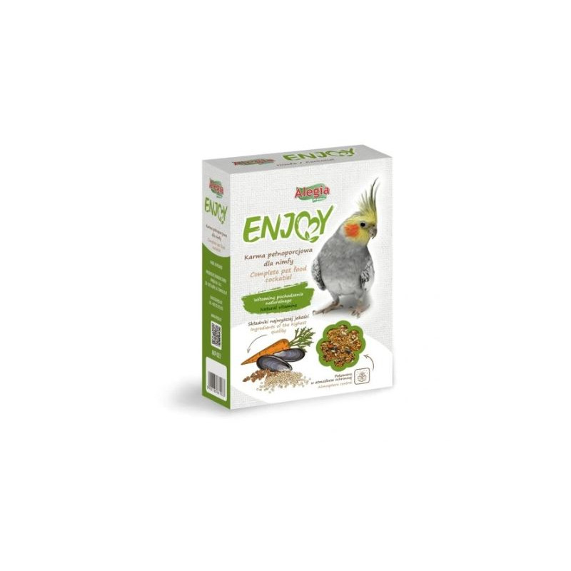 Alegia Enjoy, dla nimf, 450 g pokarm dla papug