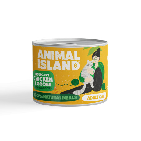Animal Island, kot, kurczak i gęś, puszka 200 g