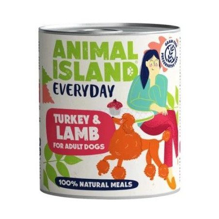 Animal Island Everyday, pies, indyk i jagnięcina, puszka 800 g