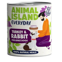 Animal Island Everyday, pies, indyk i królik, puszka 800 g