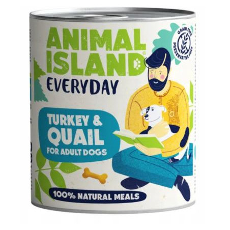 Animal Island Everyday, pies, indyk i przepiórka, puszka 800 g