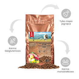 O'Canis z jagnięciny 6kg z prosem, kartoflami, czerwonym burakiem oraz jabłkiem sucha karma premium dla psa
