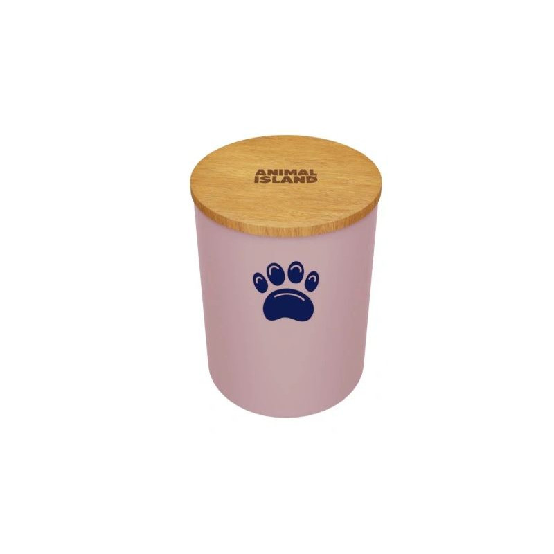 Animal Island pojemnik na karmę kocia łapka, Cashmire Pink, 3 l