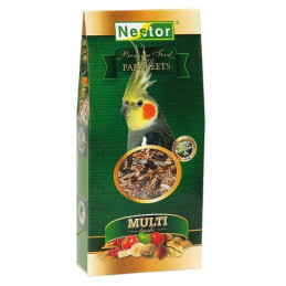 Nestor, Pokarm Premium Multi-taste, dla średnich papug, 500 ml