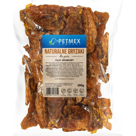 Petmex, filety drobiowe, przysmak dla psa, 500 g
