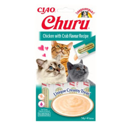 Inaba Churu, Chicken with crab flavour recipe, kot, 4 x 14 g
