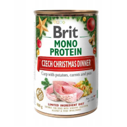 Brit mono protein, Christmas Dinner Karp, 400 g