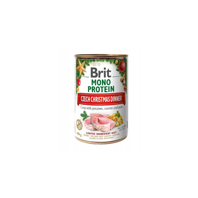 Brit mono protein, Christmas Dinner Karp, 400 g