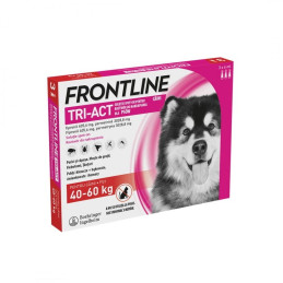 FRONTLINE TRI-ACT dla psów 40-60 kg XL 3 pipety krople na kleszcze 3x6ml