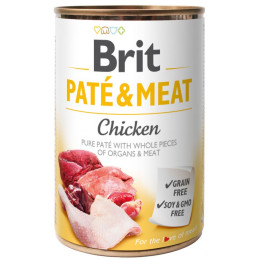 BRIT Paté & Meat Chicken dla psa 400g mokra karma dla psa