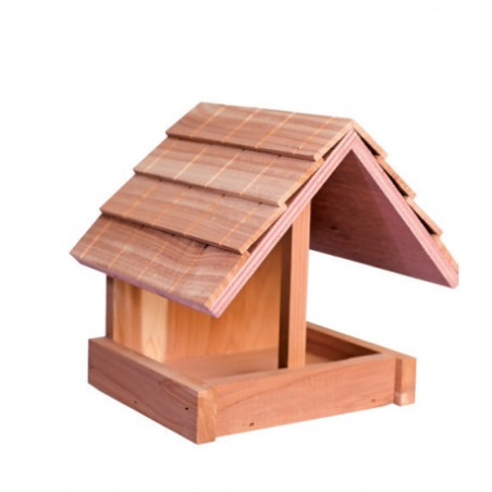 Garden&Fun, Karmnik dla ptaków, z drewna cedrowego, 15,5x13,5x14,5cm