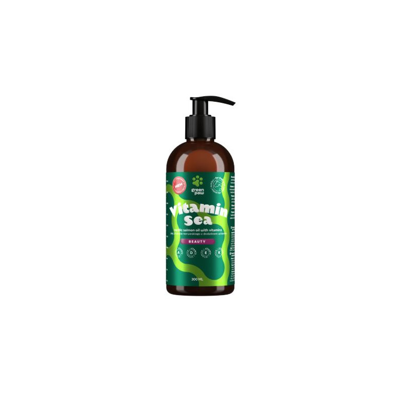Green paw, Vitamin Sea, olej z łososia norweskiego, 300 ml