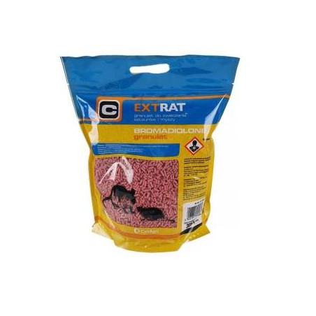 Can Agri, Extrat, trutka na gryzonie, czerwony granulat, 3 kg bromadiolon,