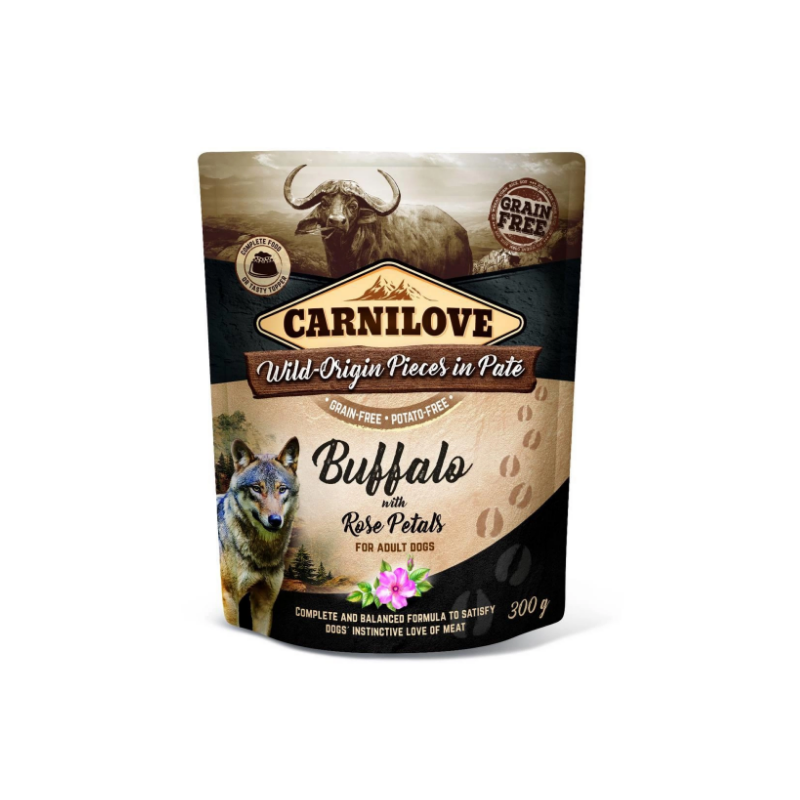 CARNILOVE Wild Buffalo & Rose Petals saszetka 300g mokra karma dla psa