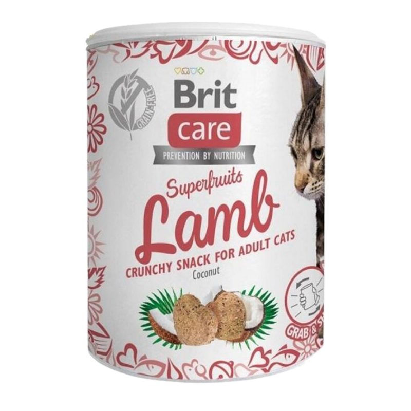 Brit Care Cat Snack Superfruits Lamb 100 g