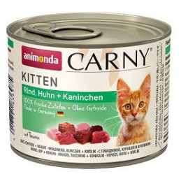 Animonda, kitten, wołowina, kurczak. królik 200g
