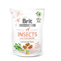 BRIT CARE CRUNCHY CRACKER INSECT & SALMON 200 G, PRZYSMAK DLA PSA