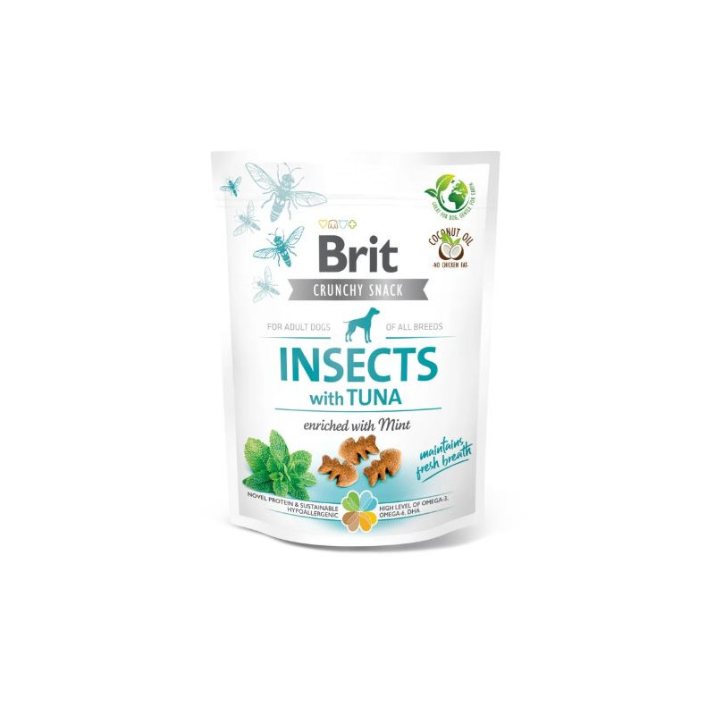 BRIT CARE CRUNCHY CRACKER INSECT & TUNA 200 G, PRZYSMAK DLA PSA