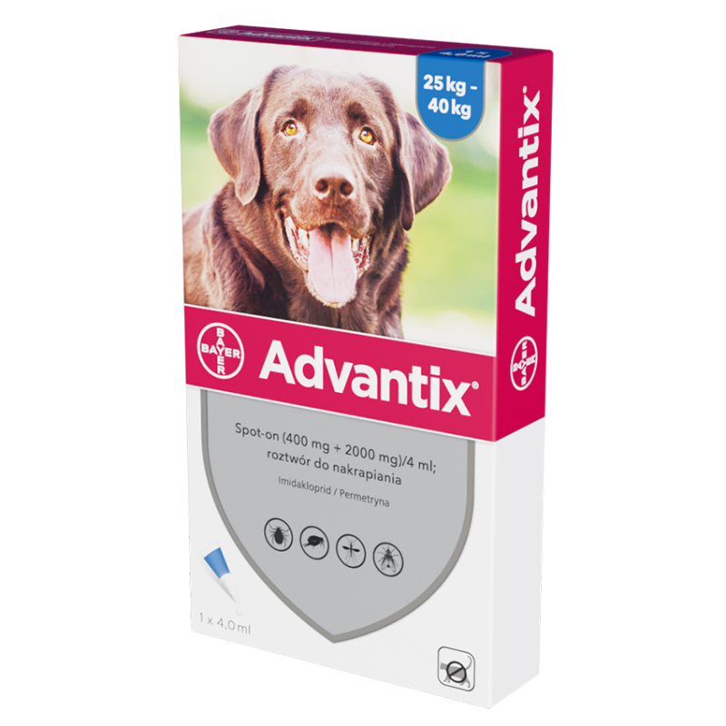 Advantix spot on 25-40kg 1 pipeta