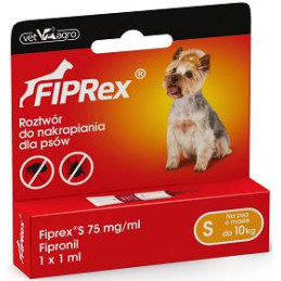 Vet Agro, Fiprex S - 1 ml, 2-10 kg Spot-on na ektopasożyty,
