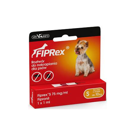Vet Agro, Fiprex S - 1 ml, 2-10 kg Spot-on na ektopasożyty,