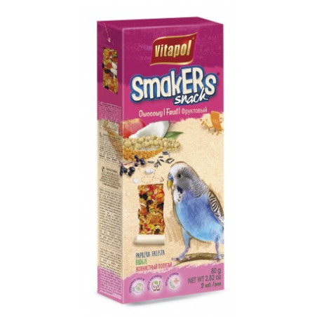 VITAPOL, Smakers Owocowy dla papużki falistej, 2szt., 90 g