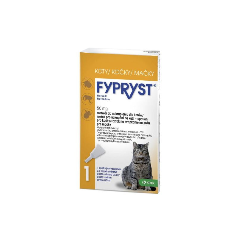 Krka dla kota Fypryst 1 pipeta