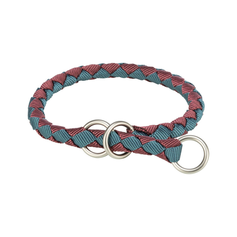 Trixie, Cavo, obroża zaciskowa, dla psa, bordowy/petrol, S–M: 35–41 cm/o 12 mm 143731