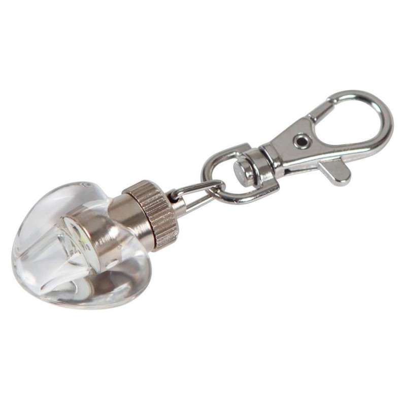 KERBL, Maxi Safe, Zawieszka świecąca do obroży w kształcie serca , 3 x 2,5 cm