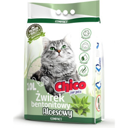 Chico, Żwirek Bentonitowy Dla Kota Drobny Compact, Aloes, 10L