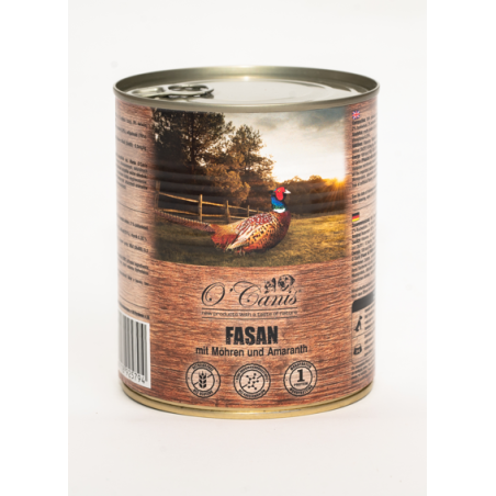 O'Canis, pies, bażant z marchewką, puszka 800 g