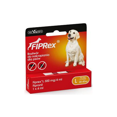 Vet Agro, Fiprex L, 4 ml , krople dla psów na pchły i kleszcze