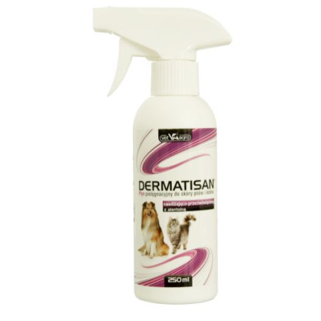 Vet Agro, Dermatisan, płyn nawilżająco-przeciwświądowy z alantoiną, 250 ml