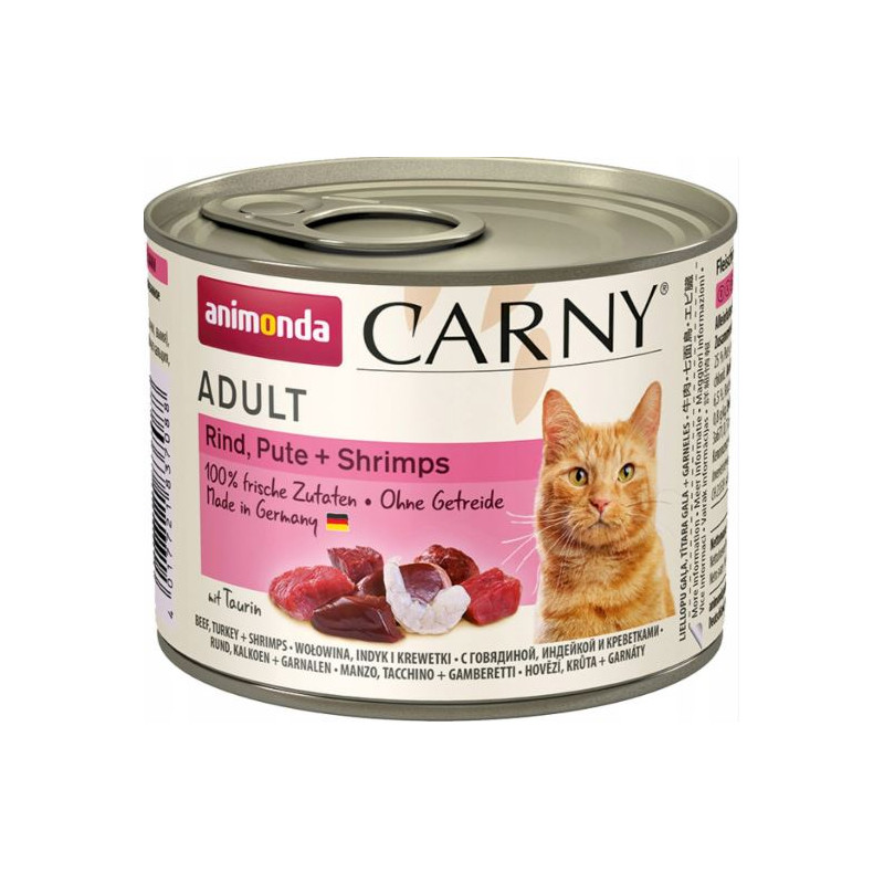 Animonda, kot, wołowina, indyk, krewetki, 200 g