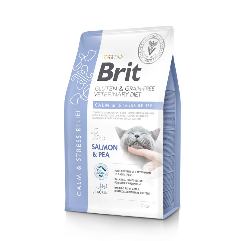 BRIT GF VET. DIET CAT CALM & STRESS RELIEF 2kg