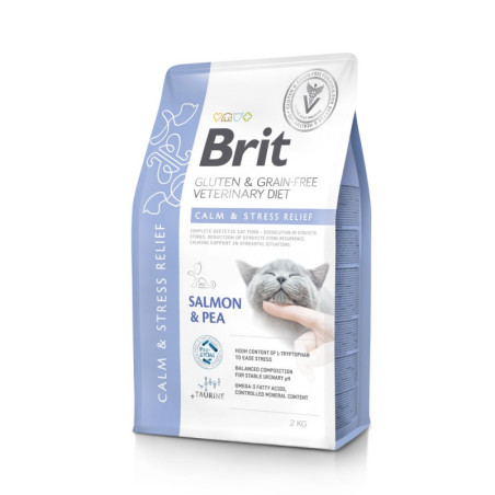 BRIT GF VET. DIET CAT CALM & STRESS RELIEF 2kg