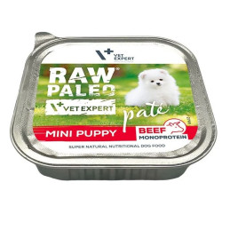 Vet Expert Raw Paleo Pate Mini puppy Beef, tacka 150 g