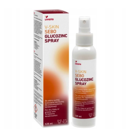 LIVISTO V-SKIN SEBO GLUCOZINC SPRAY 125ML pielęgnacja skóry pies kot