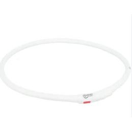 Trixie, obroża migająca USB, dla psa, biała, XS-XL