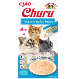 Ciao, przysmak churu bites dla kota  z tuńczykiem, 4 x 14 g