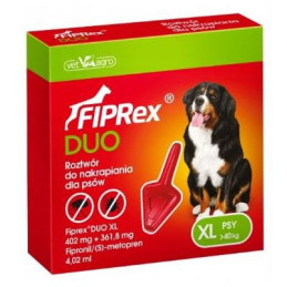 Vet Agro, Fiprex Duo XL, (402 mg + 361,8 mg), 4,02 ml