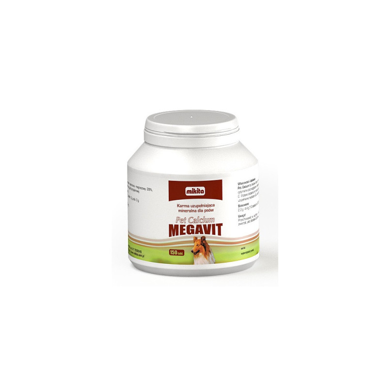 Mikita MEGAVIT Pet Calcium, pies, 150 tab