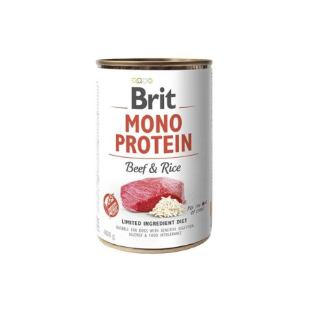 BRIT MONO PROTEIN BEEF & RICE 400 g , mokra karma dla psów