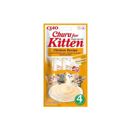 INABA CAT, CHURU KITTEN CHICKEN, 4 x 14 g (56 g)