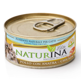 Naturina Elite Filet z kurczaka z kaczką, puszka 70 g