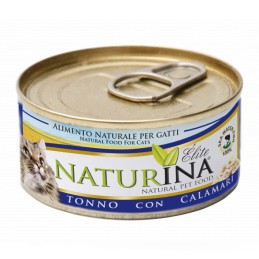 NATURINA Elite Filet z tuńczyka z kalmarami, puszka 70 g