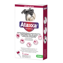 Ataxxa,1250 mg + 250 mg, 10-25kg 1 pipeta