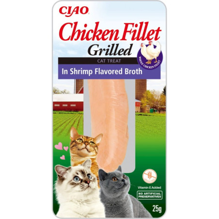 Inaba, Kot, Chicken Fillet In Shrimp Broth, 25 g EU055